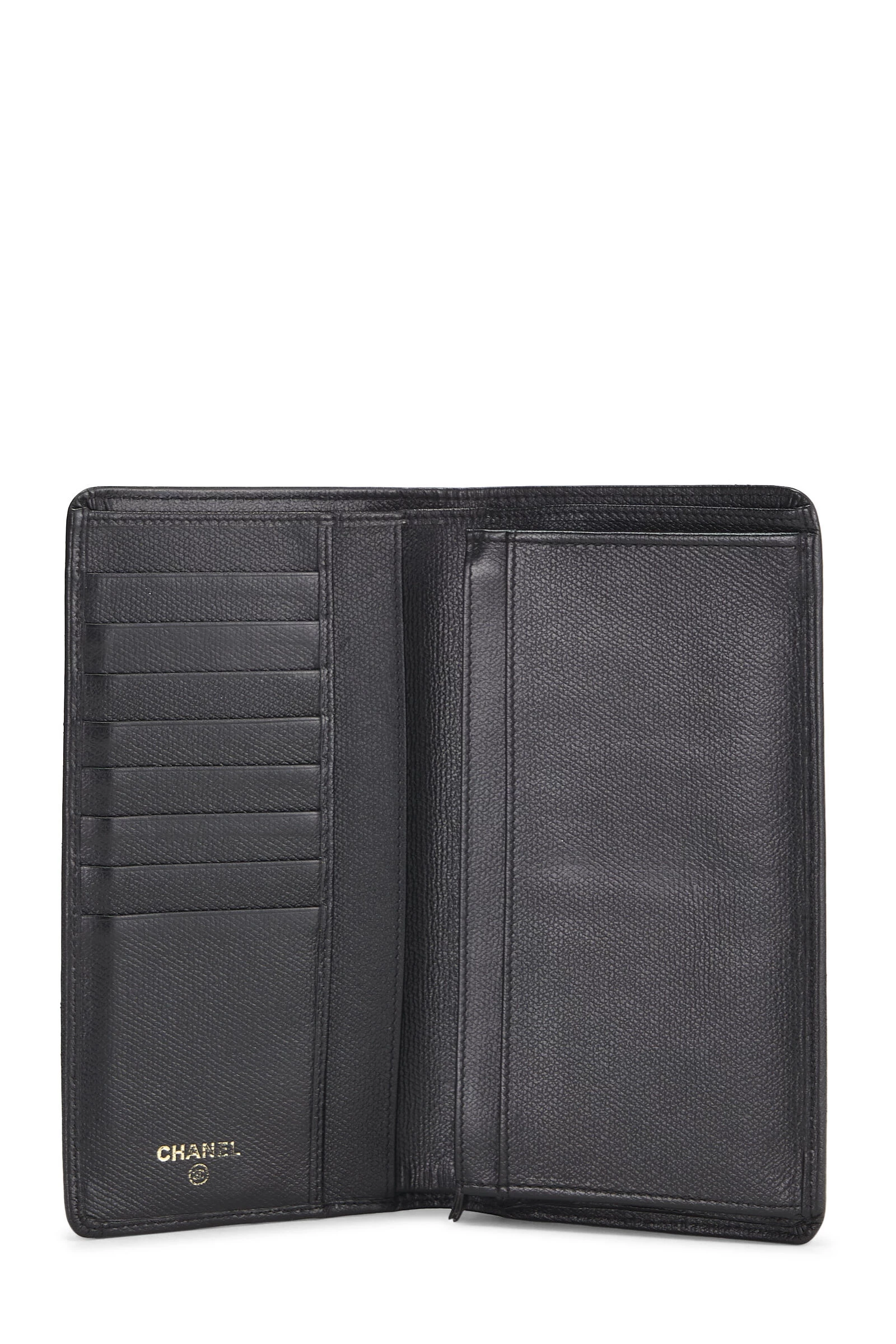 Chanel Black Caviar Long Wallet 4 Chanel Black Caviar Long Wallet - Image 4