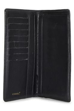 Chanel Black Lambskin Long Wallet -Fashion clothing Q6A0LY1IKB053 4