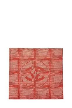 Chanel Red Nylon Travel Line Compact Wallet -Fashion clothing Q6A1A235RB000 3