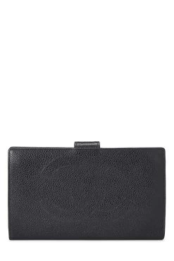 Chanel Black Caviar Timeless 'CC' Long Wallet