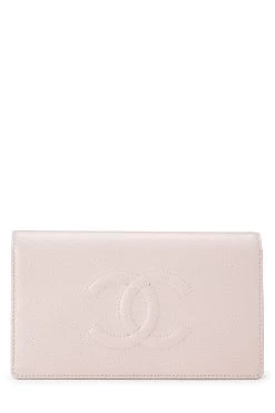 Chanel Pink Caviar Timeless 'CC' Long Wallet