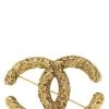 Chanel Gold Florentine 'CC' Pin