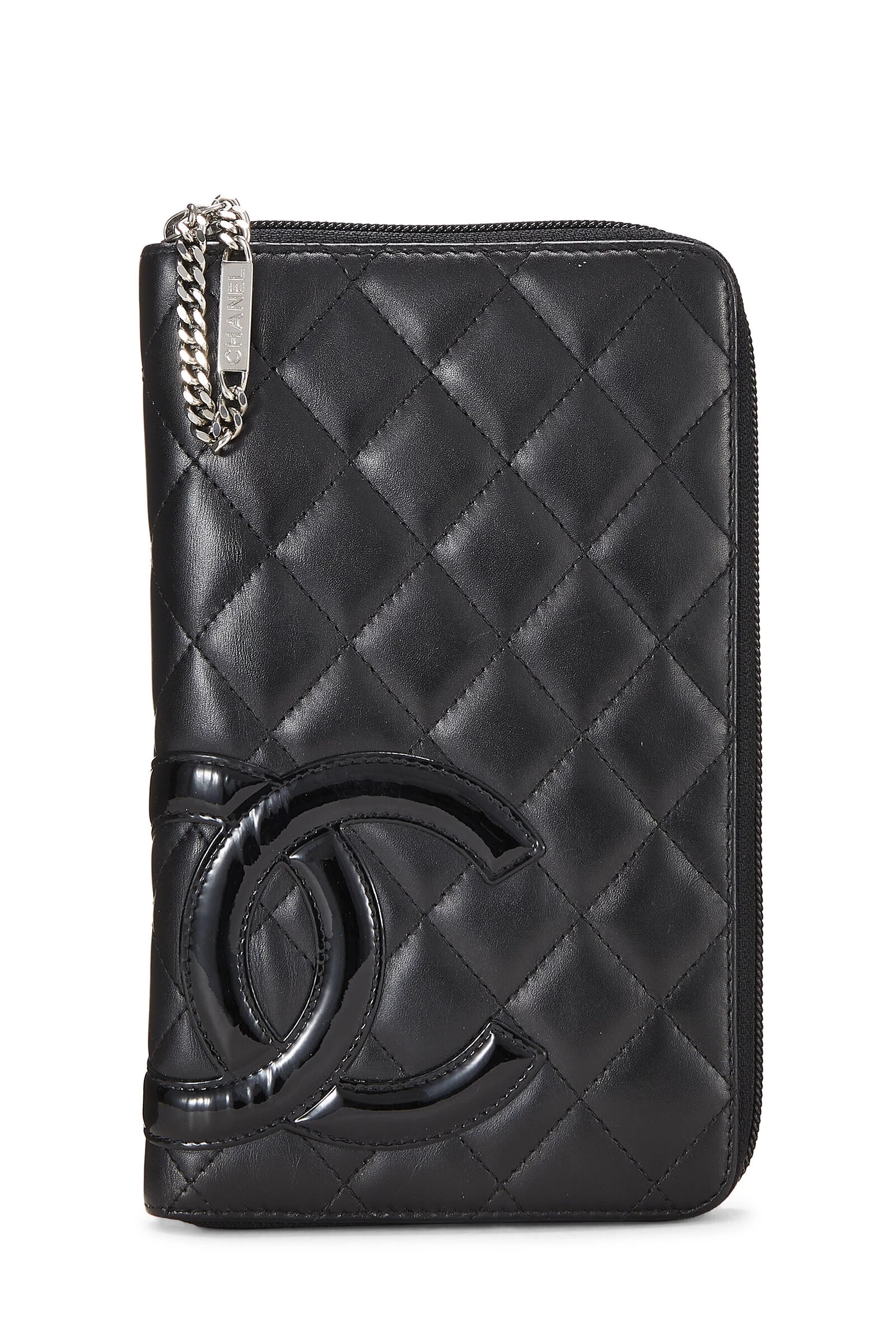 Chanel Black Quilted Calfskin Cambon Travel Wallet 1 Chanel Black Quilted Calfskin Cambon Travel Wallet