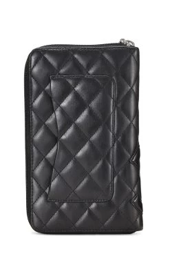 Chanel Black Quilted Calfskin Cambon Travel Wallet 6 Chanel Black Quilted Calfskin Cambon Travel Wallet -Fashion clothing Q6A2743PKB009 3