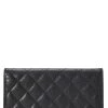 Chanel Black Quilted Caviar Yen Wallet