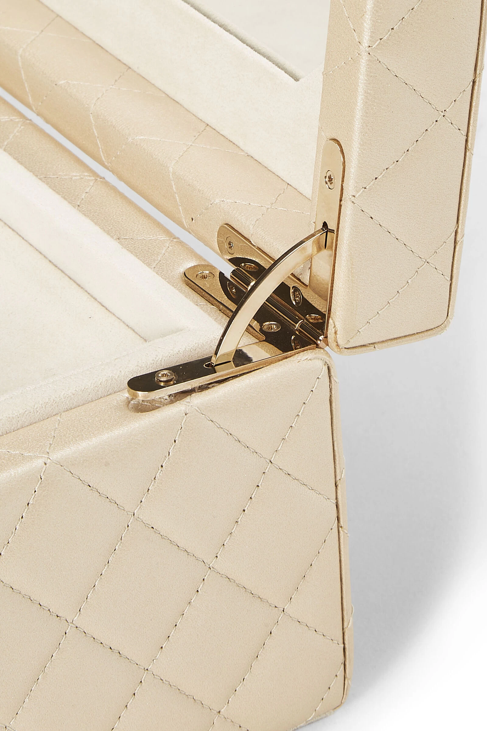 Chanel Beige Quilted Lambskin Jewelry Chest Small 6 Chanel Beige Quilted Lambskin Jewelry Chest Small - Image 6