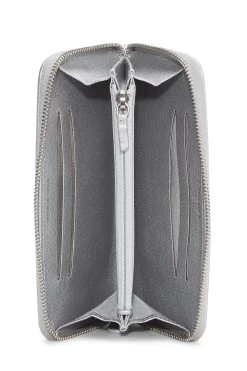 Chanel Silver Lambskin Mademoiselle Vintage Zippy 7 Chanel Silver Lambskin Mademoiselle Vintage Zippy -Fashion clothing Q6A2F01IVB000 4