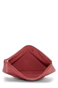 Chanel Pink Quilted Caviar O Case Zip Pouch Large 7 Chanel Pink Quilted Caviar O Case Zip Pouch Large -Fashion clothing Q6A2FU0FP5000 4
