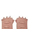Chanel Pink Lambskin Fingerless Gloves