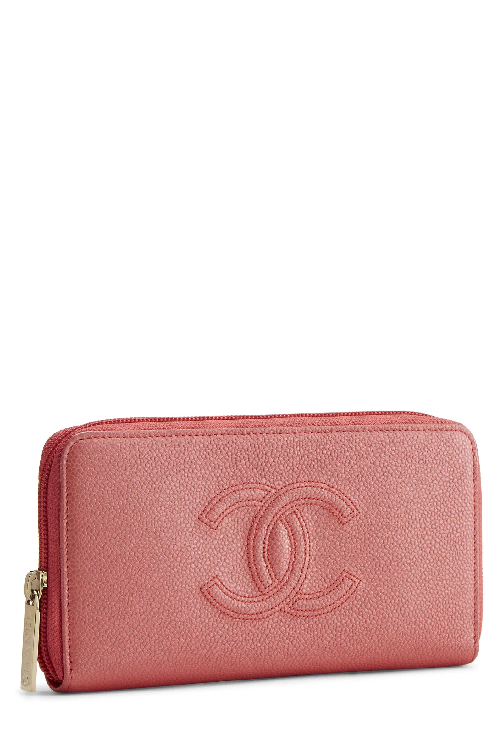 Chanel Pink Caviar 'CC' Zip Around Wallet 2 Chanel Pink Caviar 'CC' Zip Around Wallet - Image 2