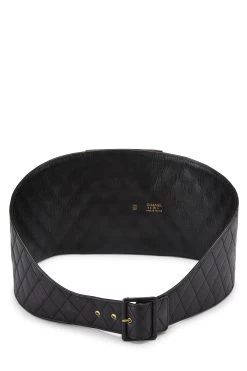 Chanel Black Leather 'CC' Runway Corset Belt -Fashion clothing Q6A49D1LKB000 3