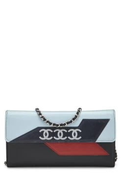Chanel Multicolor Lambskin Airlines Wallet On Chain (WOC)