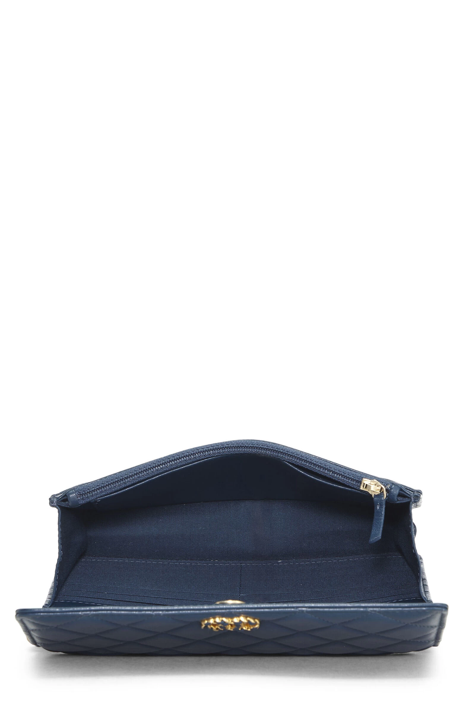 Chanel Blue Quilted Lambskin Infinity Wallet On Chain (WOC) 6 Chanel Blue Quilted Lambskin Infinity Wallet On Chain (WOC) - Image 6