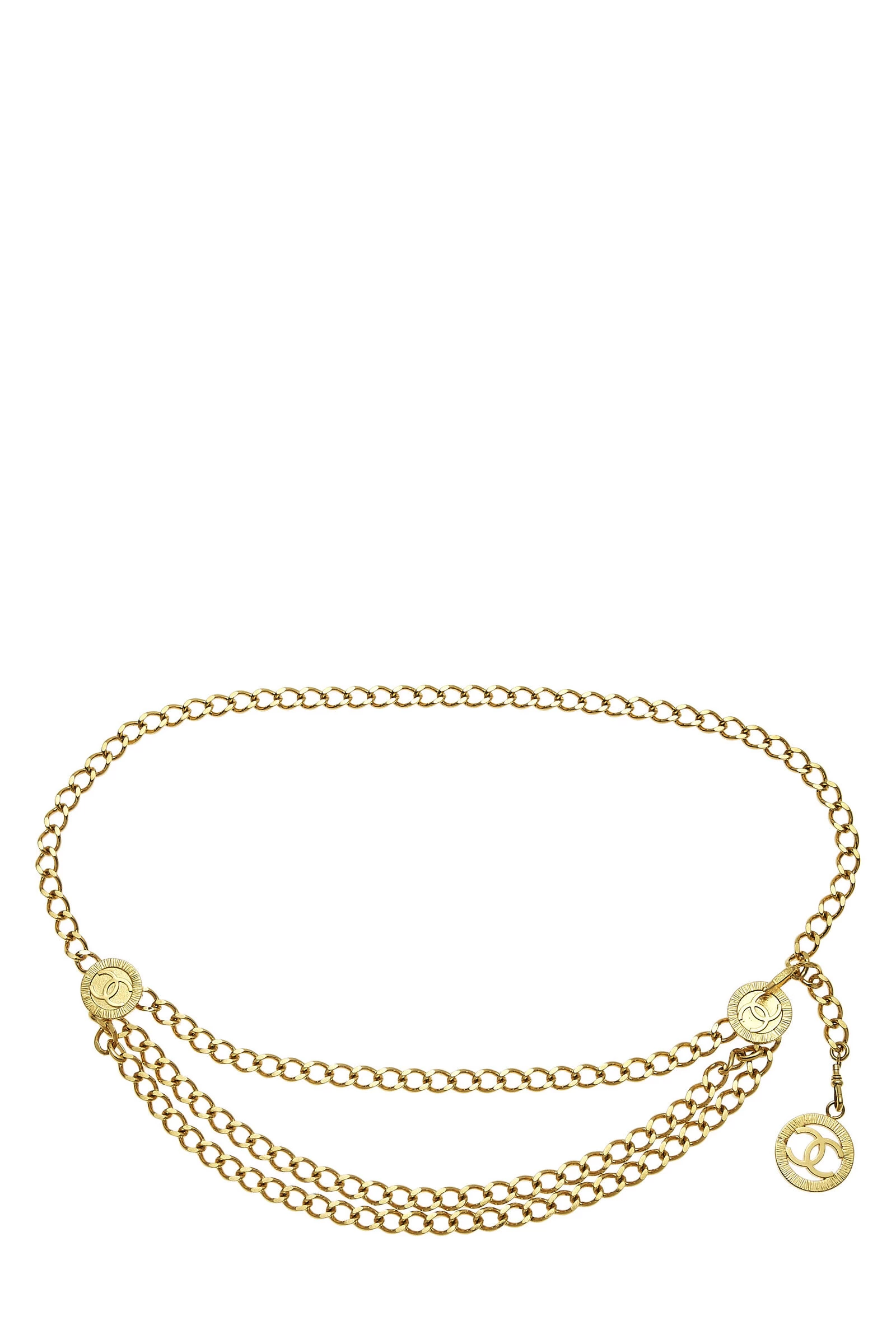 Chanel Gold 'CC' Chain Belt 3 1 Chanel Gold 'CC' Chain Belt 3