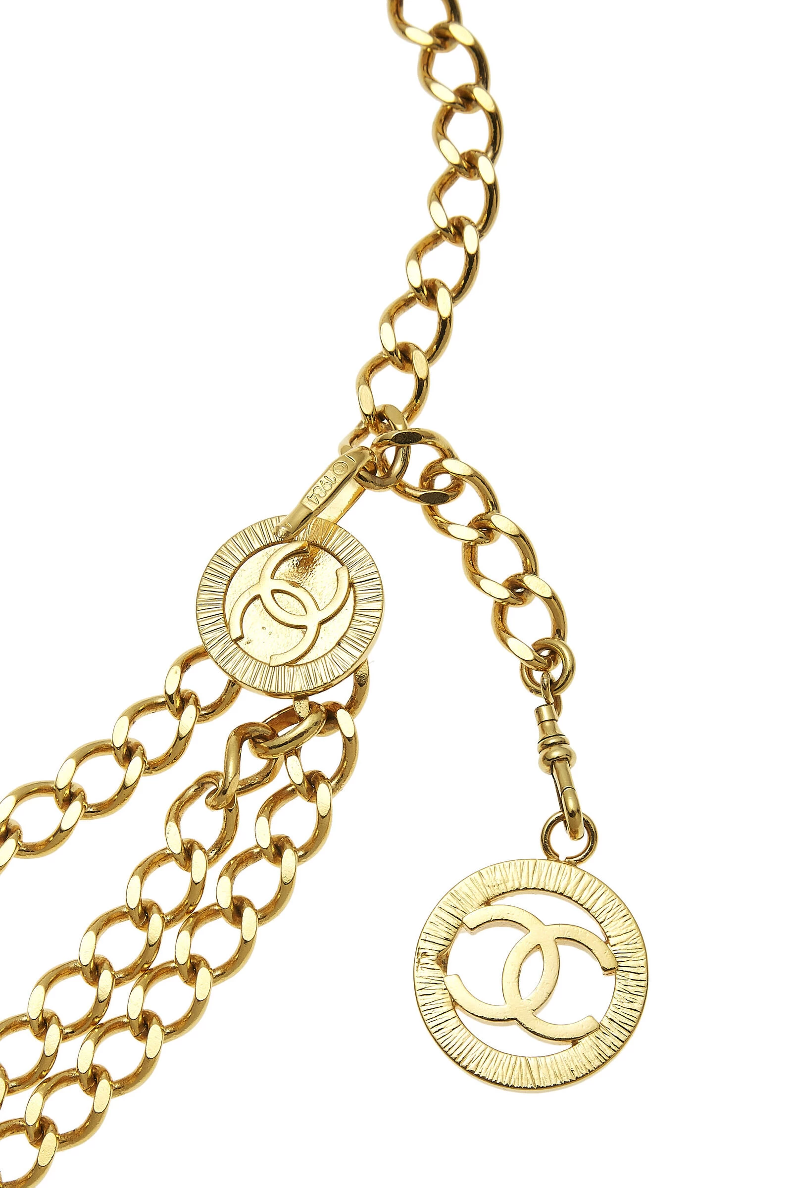 Chanel Gold 'CC' Chain Belt 3 2 Chanel Gold 'CC' Chain Belt 3 - Image 2