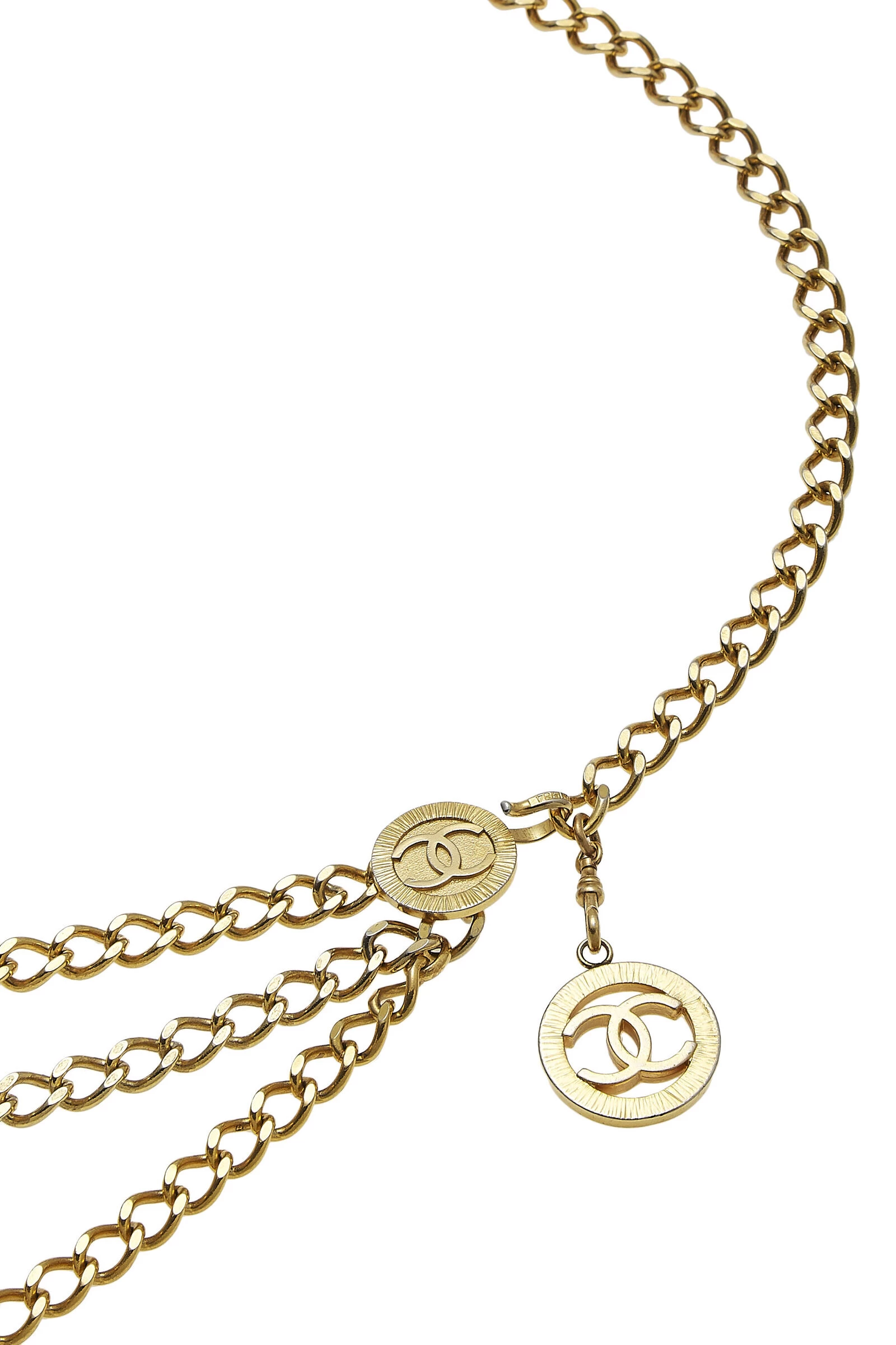 Chanel Gold Sunburst 'CC' Chain Belt 3 2 Chanel Gold Sunburst 'CC' Chain Belt 3 - Image 2