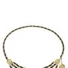 Chanel Gold & Black Leather Medallion Chain Belt 3
