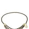 Chanel Gold & Black Leather Chain Belt 3