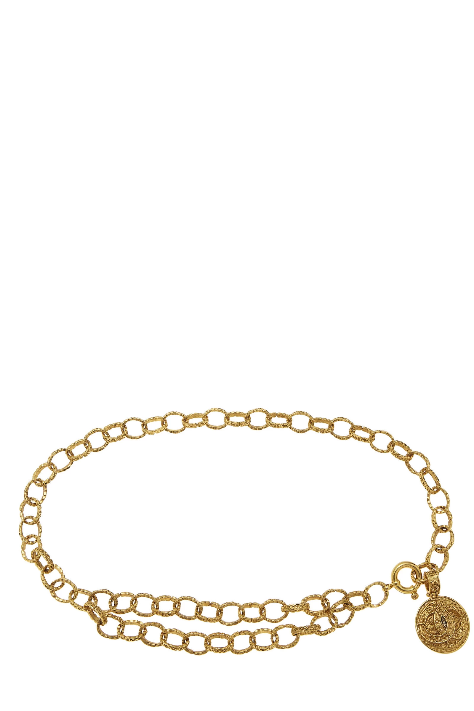 Chanel Gold Filigree 'CC' Chain Belt 2 1 Chanel Gold Filigree 'CC' Chain Belt 2