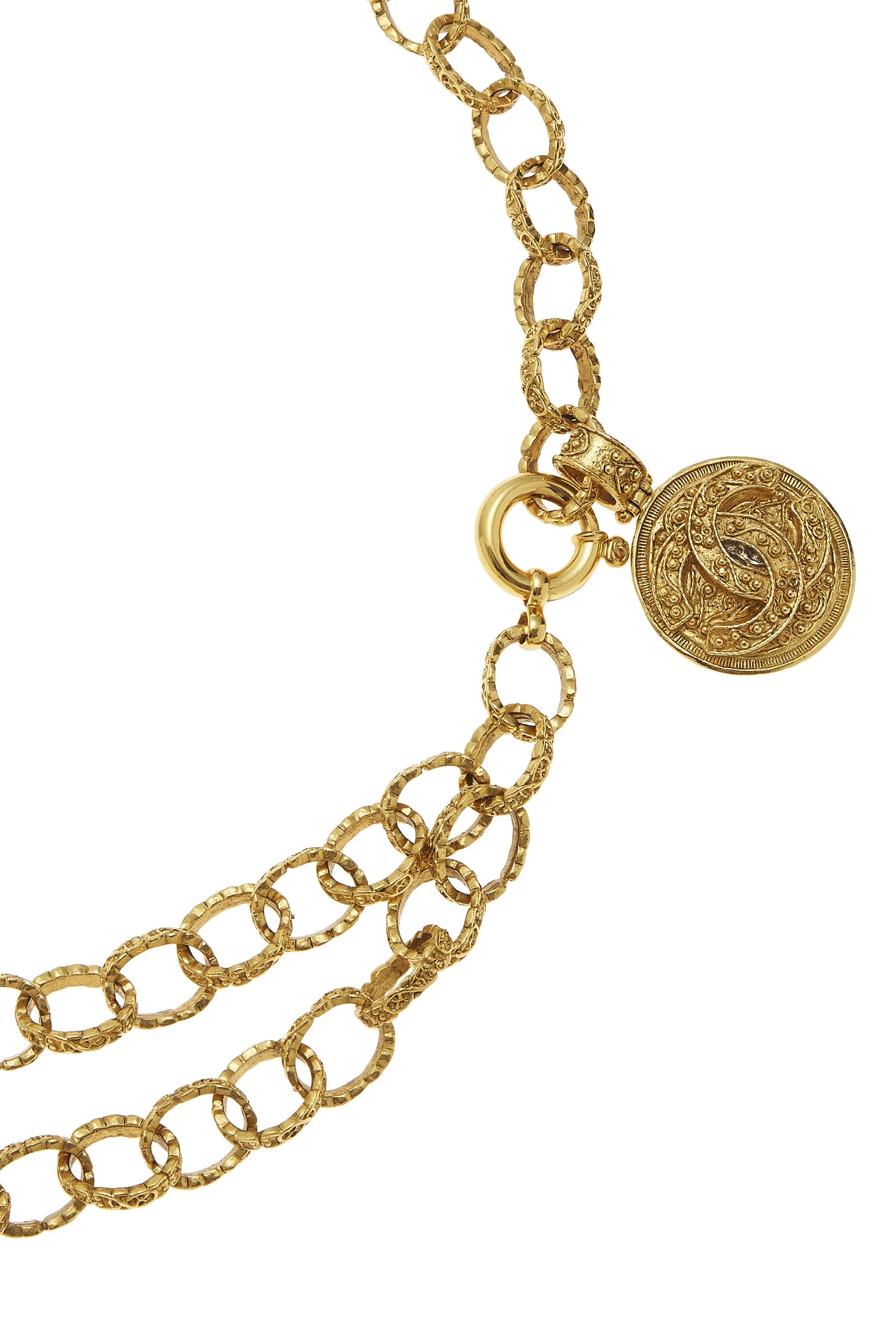 Chanel Gold Filigree 'CC' Chain Belt 2 2 Chanel Gold Filigree 'CC' Chain Belt 2 - Image 2