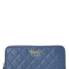 Chanel Blue Lambskin Emoticon Zip Around Wallet