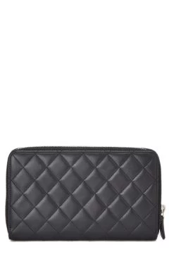 Chanel Black Lambskin Zip Around Wallet -Fashion clothing Q6ADVD1IKB030 3