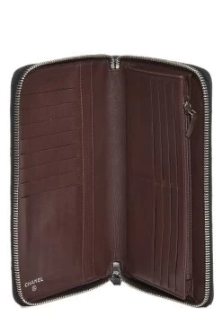 Chanel Black Lambskin Zip Around Wallet -Fashion clothing Q6ADVD1IKB030 4