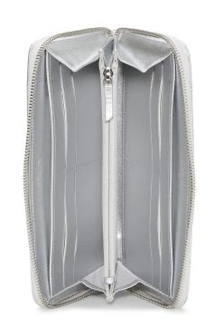 Chanel Silver Quilted Lambskin 19 Zip Around Wallet -Fashion clothing Q6ADVD1IVB000 4