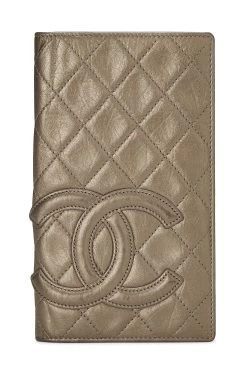 Chanel Gold Quilted Calfskin Cambon Wallet