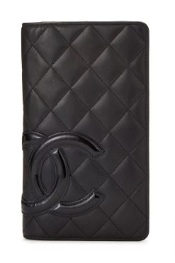Chanel Black Quilted Calfskin Cambon Wallet