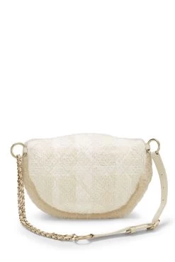 Chanel Ivory Tweed & Shearling Belt Bag -Fashion clothing Q6B0014FWB001 4