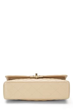 Chanel Beige Quilted Caviar Classic Double Flap Medium -Fashion clothing Q6B0100FI0120 5