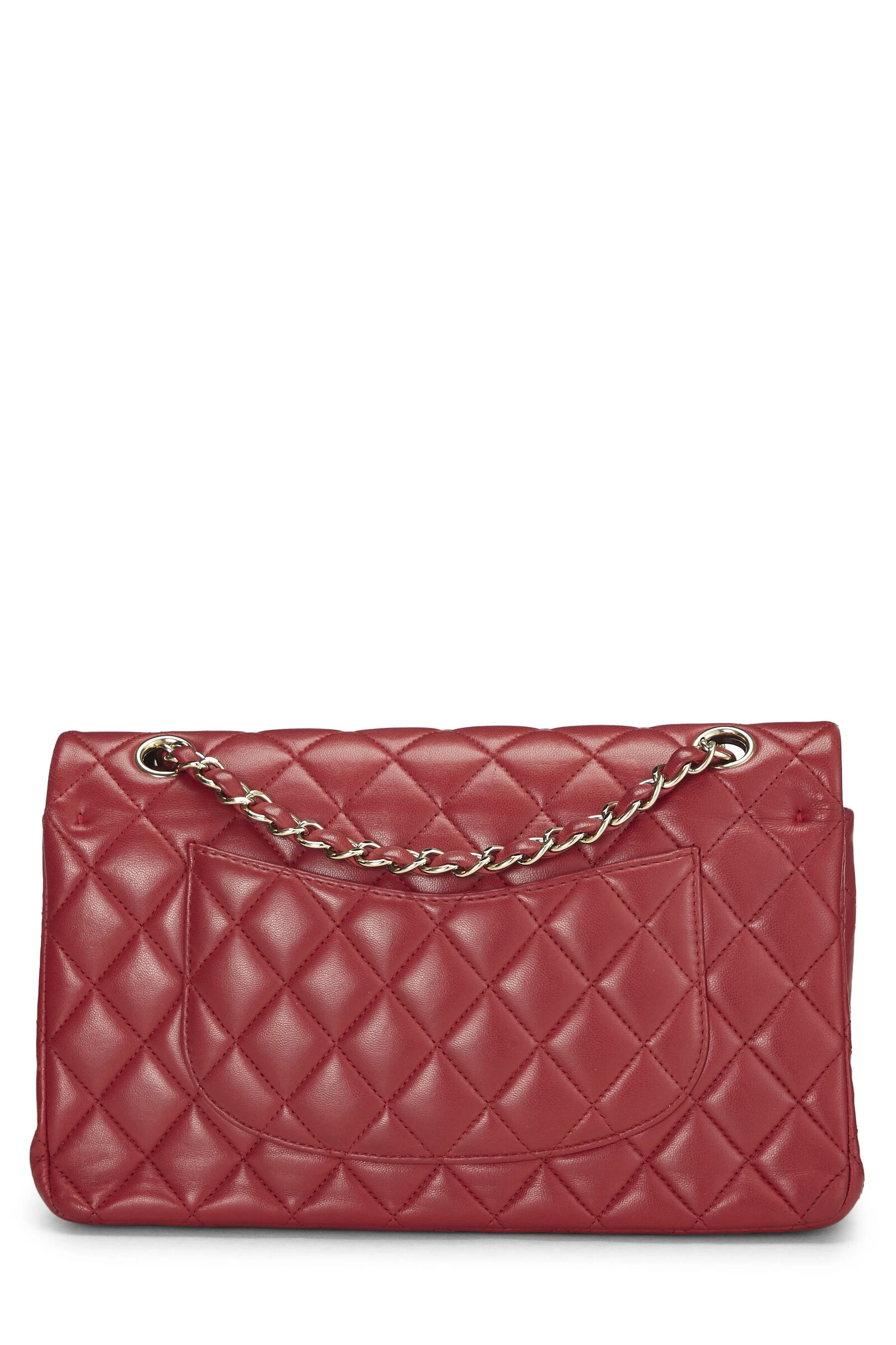 Chanel Red Quilted Lambskin Classic Double Flap Medium 4 Chanel Red Quilted Lambskin Classic Double Flap Medium - Image 4