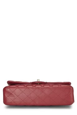 Chanel Red Quilted Lambskin Classic Double Flap Medium 10 Chanel Red Quilted Lambskin Classic Double Flap Medium -Fashion clothing Q6B0101IR0095 5