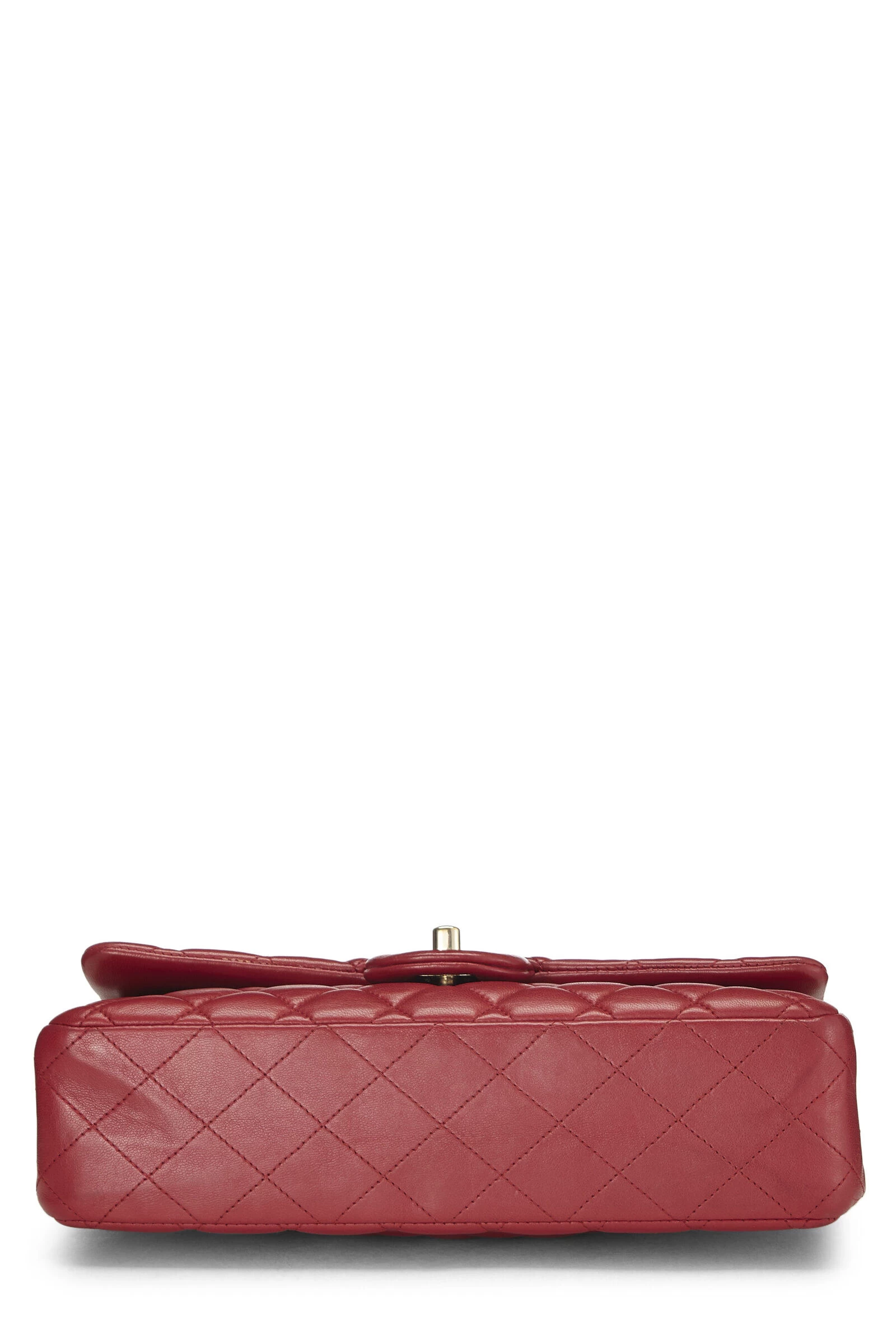 Chanel Red Quilted Lambskin Classic Double Flap Medium 5 Chanel Red Quilted Lambskin Classic Double Flap Medium - Image 5