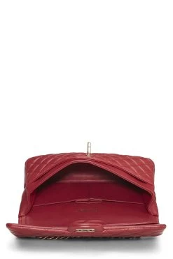Chanel Red Quilted Lambskin Classic Double Flap Medium 11 Chanel Red Quilted Lambskin Classic Double Flap Medium -Fashion clothing Q6B0101IR0095 6