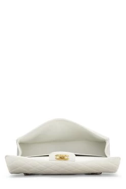 Chanel White Quilted Lambskin Classic Double Flap Medium -Fashion clothing Q6B0101IW0039 6