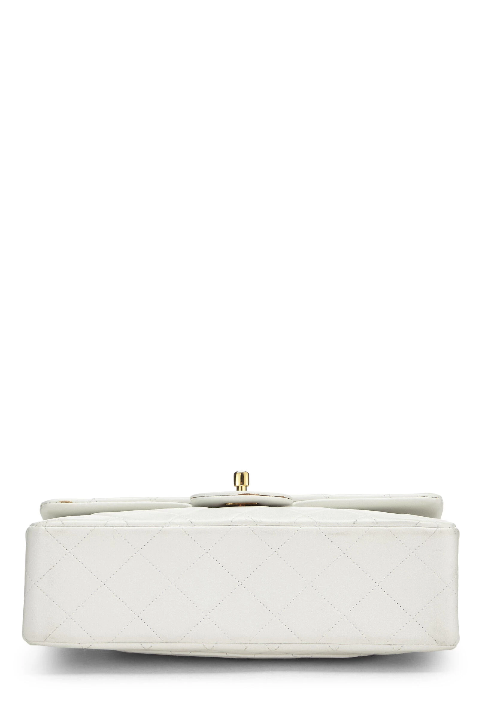 Chanel White Quilted Lambskin Classic Double Flap Small 5 Chanel White Quilted Lambskin Classic Double Flap Small - Image 5