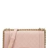 Chanel Pink Quilted Caviar Boy Bag Medium