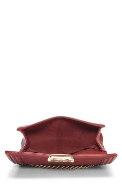 Chanel Red Quilted Caviar Boy Bag Medium 11 Chanel Red Quilted Caviar Boy Bag Medium -Fashion clothing Q6B01A3PR7011 6