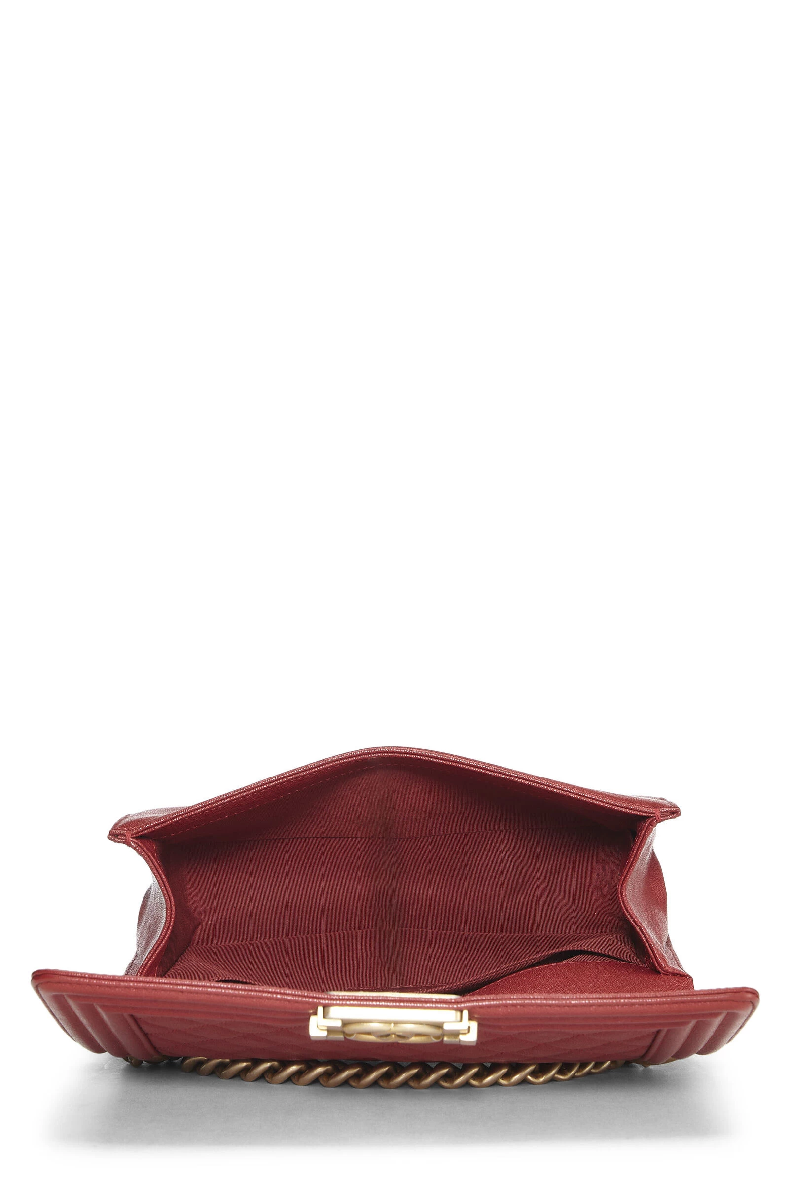 Chanel Red Quilted Caviar Boy Bag Medium 6 Chanel Red Quilted Caviar Boy Bag Medium - Image 6