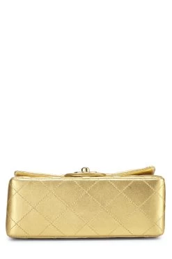 Chanel Gold Quilted Lambskin Square Flap Bag -Fashion clothing Q6B0271ID9019 5