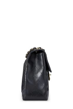 Chanel Black Quilted Lambskin Half Flap Maxi -Fashion clothing Q6B0271IK6368 3