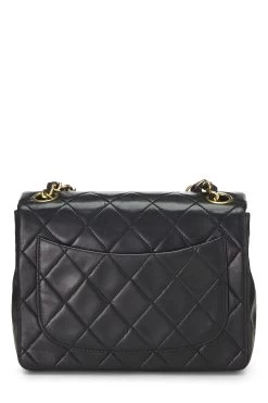 Chanel Black Quilted Lambskin Half Flap Mini -Fashion clothing Q6B0271IK9453 4