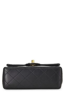 Chanel Black Quilted Lambskin Half Flap Mini -Fashion clothing Q6B0271IK9453 5