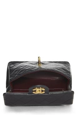 Chanel Black Quilted Lambskin Half Flap Mini -Fashion clothing Q6B0271IK9453 6