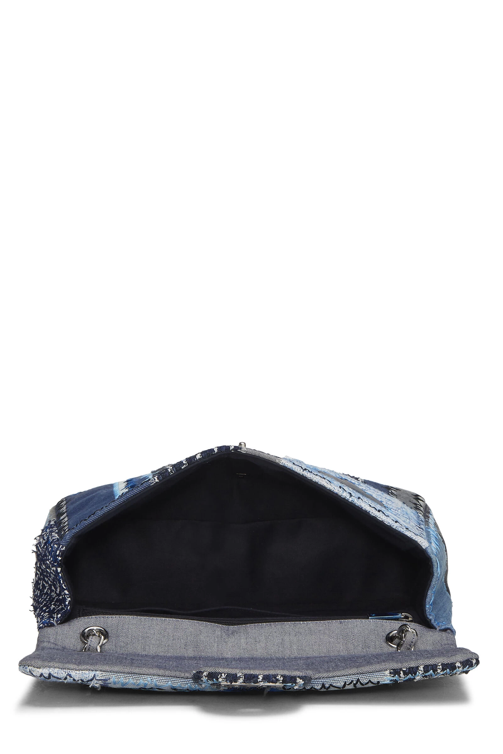 Chanel Blue Patchwork Half Flap Jumbo 6 Chanel Blue Patchwork Half Flap Jumbo - Image 6