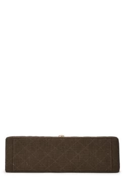 Chanel Brown Linen Half Flap Maxi 10 Chanel Brown Linen Half Flap Maxi -Fashion clothing Q6B0275R06000 5