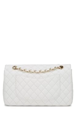 Chanel White Quilted Lambskin Valentine Flap Medium 9 Chanel White Quilted Lambskin Valentine Flap Medium -Fashion clothing Q6B03C1IW0004 4