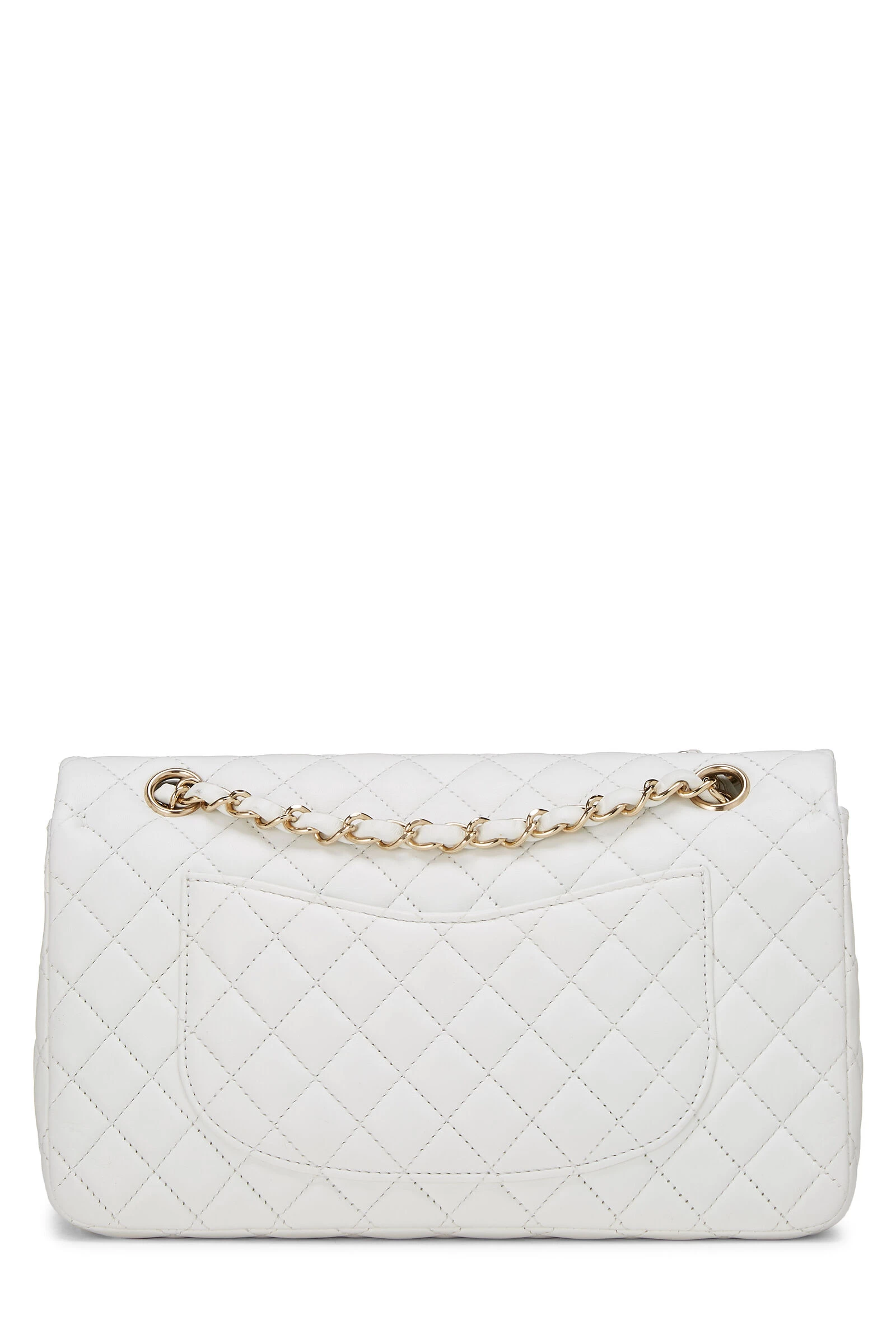 Chanel White Quilted Lambskin Valentine Flap Medium 4 Chanel White Quilted Lambskin Valentine Flap Medium - Image 4